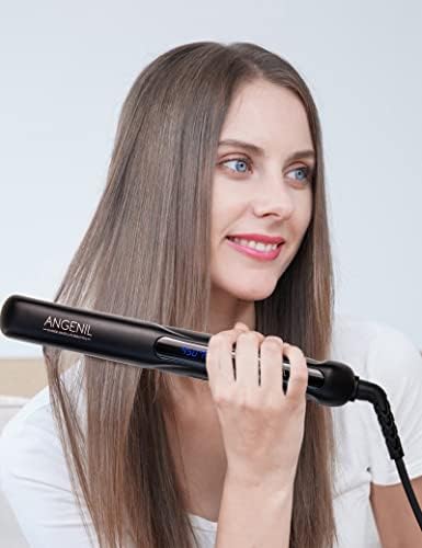 Professional Argan Oil Hair Straightener 1.25 Inch Plates for Smooth Silky Hair - Image 2