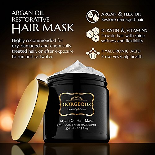 Nourishing Argan Oil Hair Treatment Set Dry Hair Revitalization 8 oz Bottle - Image 7