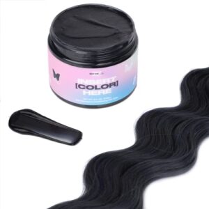 Argan oil-infused black hair dye for vibrant color.