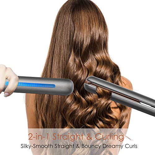 Argan Oil Infused Ceramic Hair Straightener 1 Inch Plates - Image 7