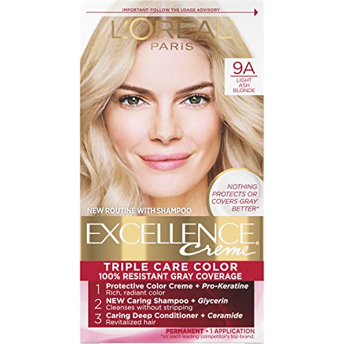 Argan Oil Lightest Ash Blonde Hair Color 3.4 oz Vibrant Soft