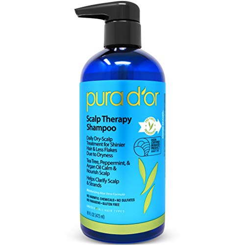 16 oz Argan Oil Shampoo for Vibrant Hair with Blue Tint