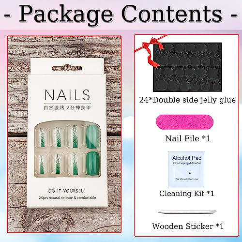 Army Green Acrylic Nails - Image 6