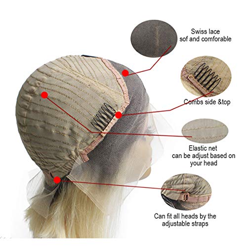 Ash Blonde Full Lace Human Hair Wig - Image 7