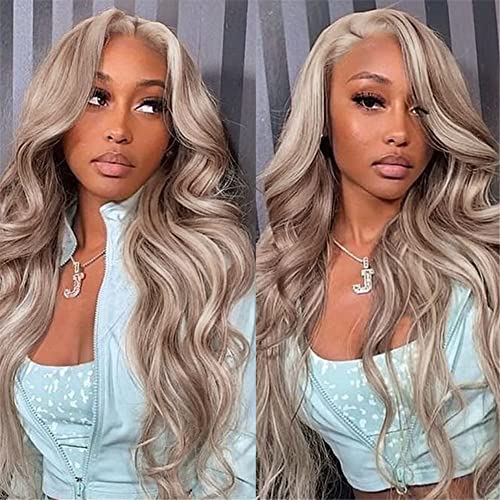 18 Inch Ash Blonde Human Hair Wig for Natural Look and Comfortable Fit