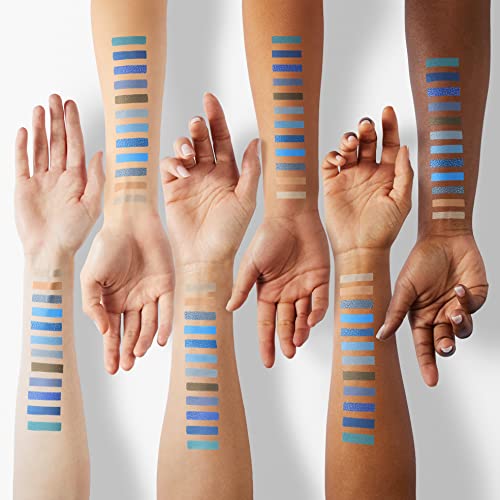 Asian Eyeshadow Palette Blue Shimmer 8 Color Blend - Image 4