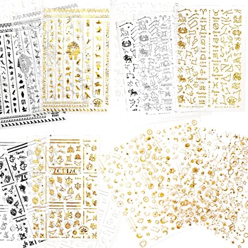Astrology Zodiac Acrylic Nail Art Set for Unique Nail Styles