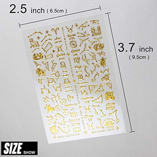 Astrology Zodiac Acrylic Nail Art Set for Unique Nail Styles - Image 6