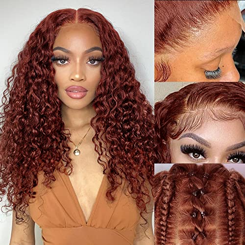 Auburn 13x4 Lace Front Human Hair Wig for Natural Look and Comfortable Fit