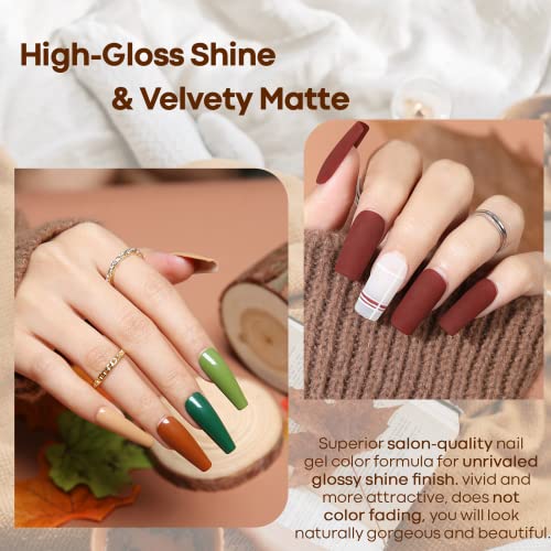 August Gel Nail Color Set 6 Trendy Seasonal Shades Nail Art - Image 4