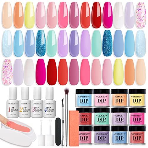 Azure Beauty 12 Piece Gel Nail Kit for Professional At-Home Manicures