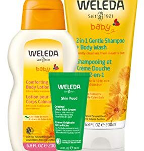 Gentle Hypoallergenic Baby Cream and Shampoo Set, 8 oz Each