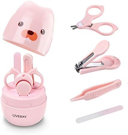 Infant Safety Nail Clippers with Blunt Tip Scissors for Gentle Baby Grooming