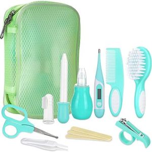 Infant Safe Nail Clippers and Digital Thermometer Set, Newborn Essential Care Kit