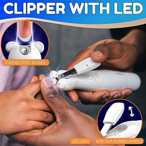 Gentle Baby Nail Clippers with Integrated File, Lightweight, Safe & Easy Nail Trimming - Image 5