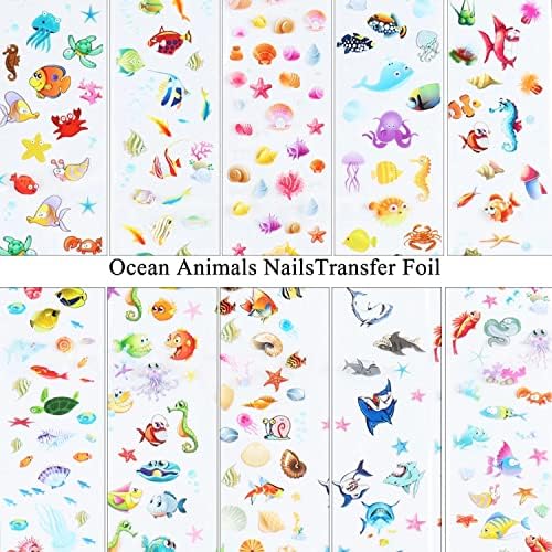 Baby Shark Nail Art Sticker Set for Kids - Fun Colorful Designs - Image 6