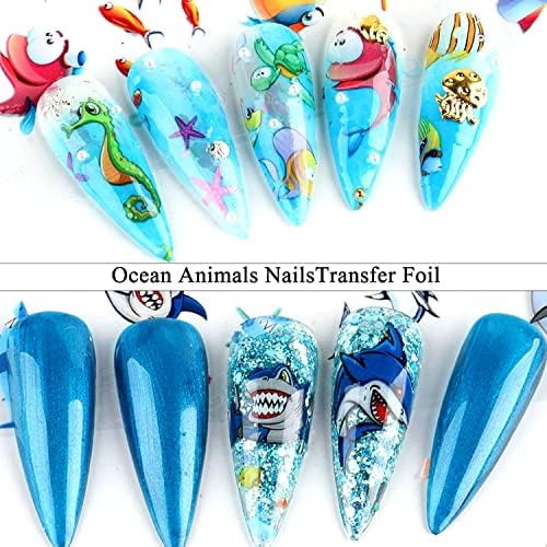 Baby Shark Nail Art Sticker Set for Kids - Fun Colorful Designs - Image 2