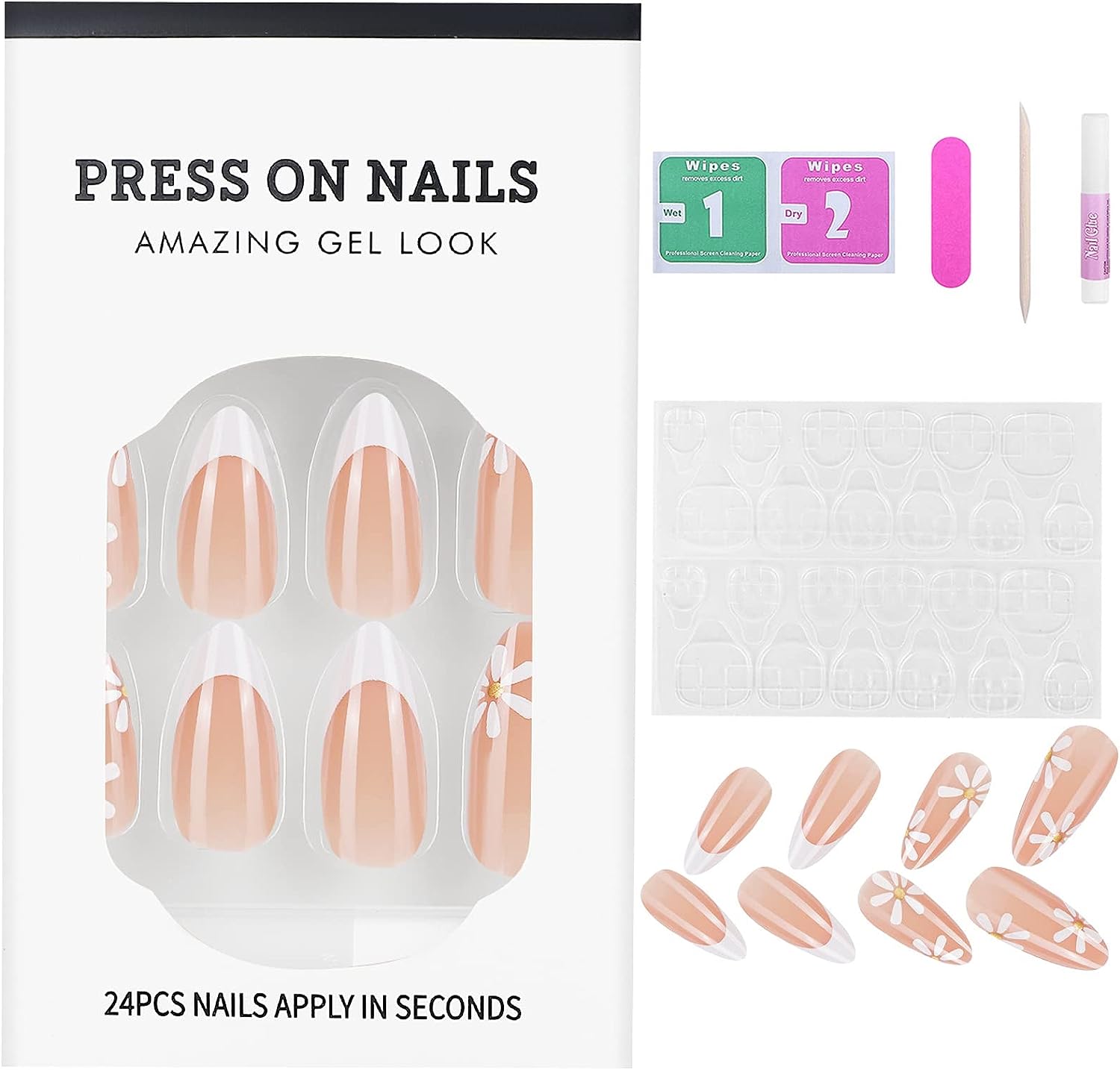24pc Cute Baby Yoda Themed Acrylic Nail Kit for Kids and Adults - Image 6