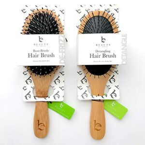 Boar Bristle Hair Brush for Smooth Shiny Hair Medium Size Gentle Detangling