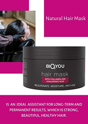 Bio2you Nourishing Hair Mask 200ml for Silky Smooth Hair Treatment - Image 3
