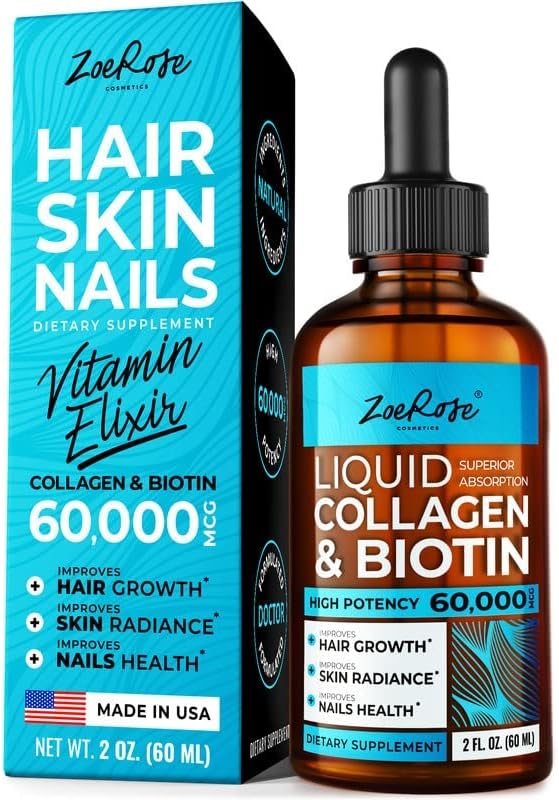 Biotin Collagen Leave-In Conditioner for Healthy Hair Growth 8 Ounce