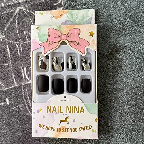 Luxury Black and Gold Acrylic Nail Art Kit for Stunning Professional Designs - Image 5