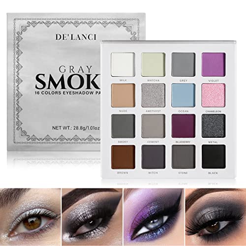Bold Black & Purple 12-Shade Eyeshadow Palette for Stunning Makeup Looks