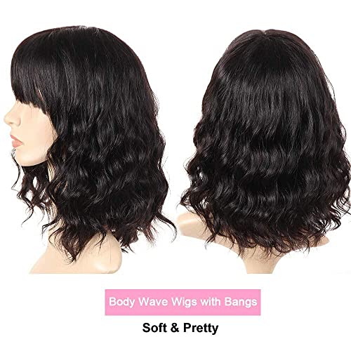 22 Inch Black and White Human Hair Wig for Women Natural Look - Image 7