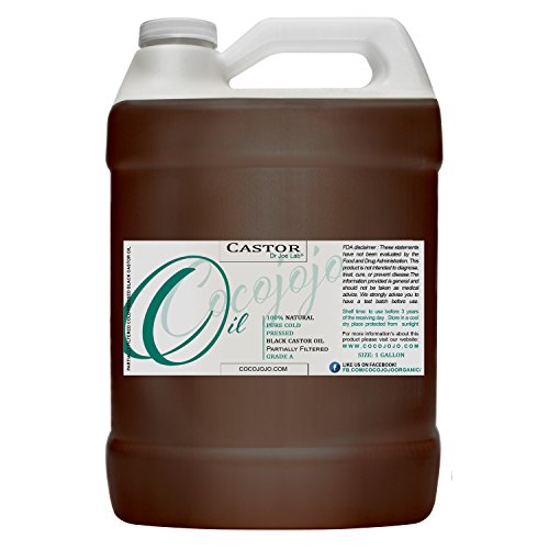 Organic Black Castor Oil for Beard and Facial Hair Growth, 4 oz Bottle
