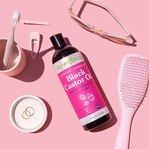 Black Castor Oil for Hair Regrowth Natural Treatment 4 oz Size for Thinning Hair - Image 4