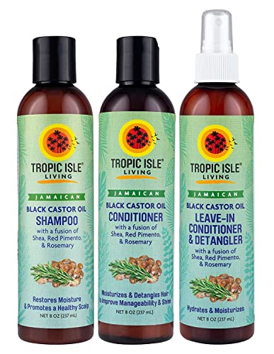 Nourishing Black Castor Oil Shampoo and Conditioner Set 12 oz for Healthy Hair