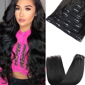 Black Clip In Human Hair Extension