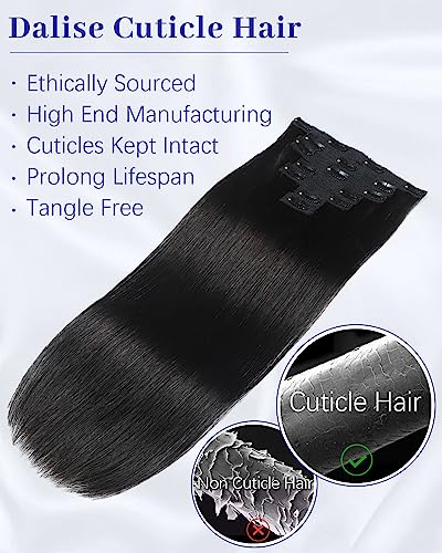 Black Clip In Human Hair Extension - Image 5