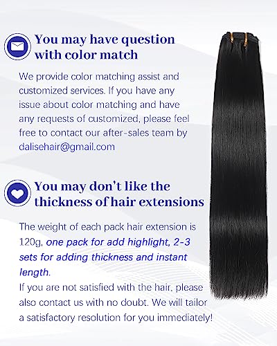 Black Clip In Human Hair Extension - Image 6