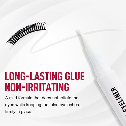 Black Eyeliner Adhesive Pen for Simple Application 0.5ml Long-Lasting Formula - Image 6