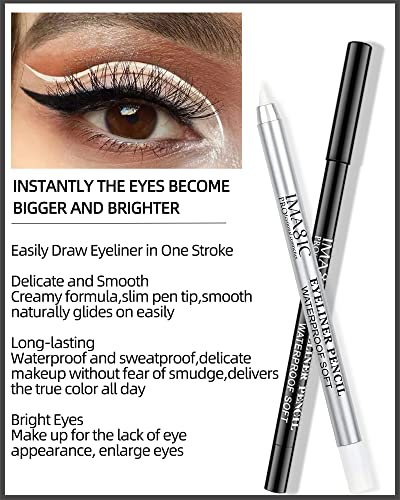 Waterproof Black Eyeliner and Eyeshadow Duo, 0.12 oz, for Long-Lasting Eye Makeup - Image 3
