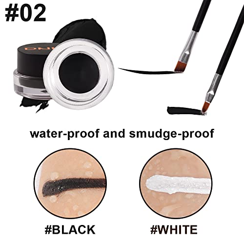 Black Eyeliner Pomade 0.14 oz Long-Lasting Waterproof Formula for Precise Application - Image 5