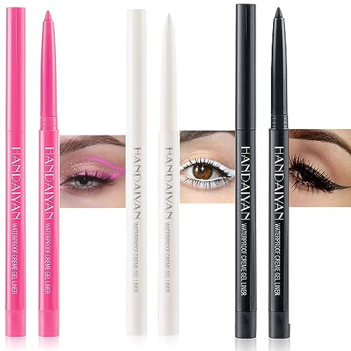 2 Piece Black Eyeshadow and White Eyeliner Makeup Set for Stunning Eyes