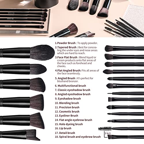 Luxury Black Eyeshadow Brush for Flawless, Precise Makeup Application Soft Bristles - Image 2