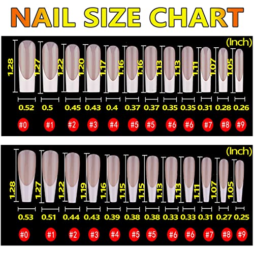 24 Piece Set Black French Tip Acrylic Nails - Elegant, Durable, Easy to Apply Design - Image 7