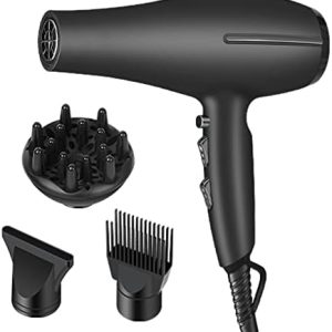 1800W Professional Blow Dryer with Multiple Heat Settings Black Friday Deal