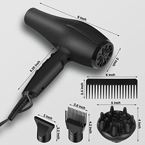 1800W Professional Blow Dryer with Multiple Heat Settings Black Friday Deal - Image 3