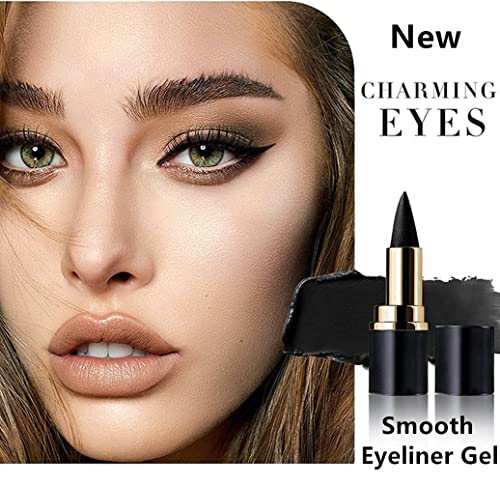 Black Gel Eyeliner Pen for Precise Application, Long-Lasting Formula, 0.5g Capacity - Image 2