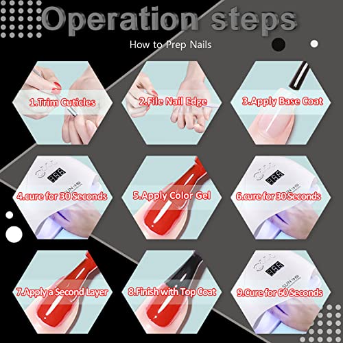 Black gel polish for nails. - Image 6