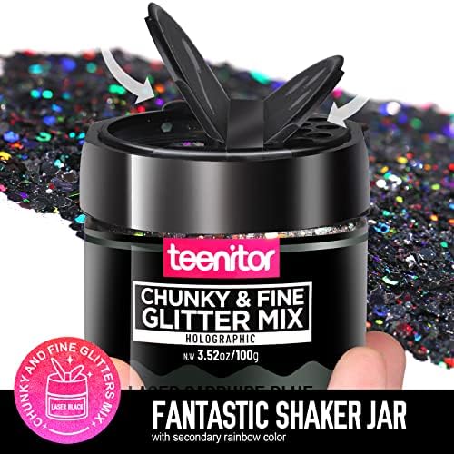 Black Glitter Hair Spray: Adds sparkle to hair. - Image 3
