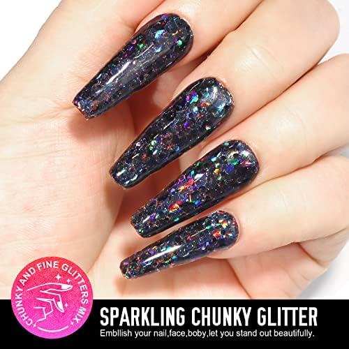 Black Glitter Hair Spray: Adds sparkle to hair. - Image 7