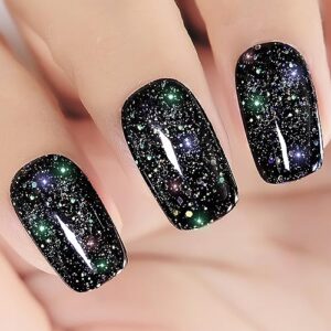 Black Glitter Nail Polish: Bold and Sparkly