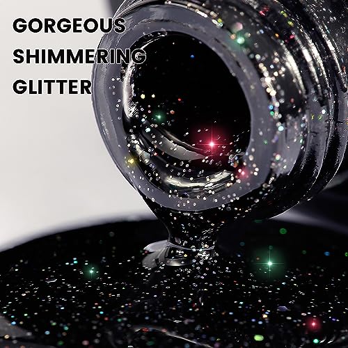 Black Glitter Nail Polish: Bold and Sparkly - Image 4