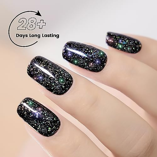 Black Glitter Nail Polish: Bold and Sparkly - Image 2