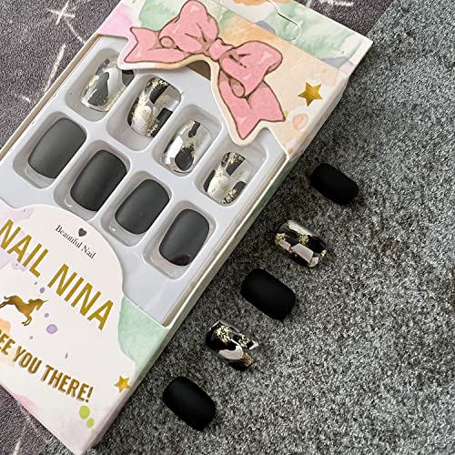 Luxury Black and Gold Acrylic Nail Art Kit for Stunning Professional Designs - Image 2